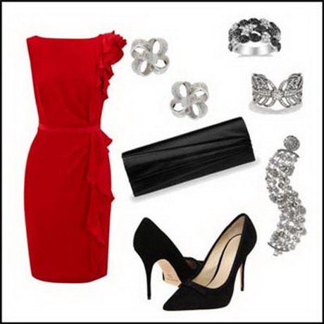 Accesorios para vestido rojo