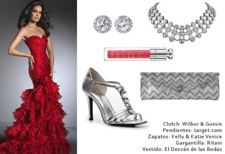 Accesorios para vestido rojo