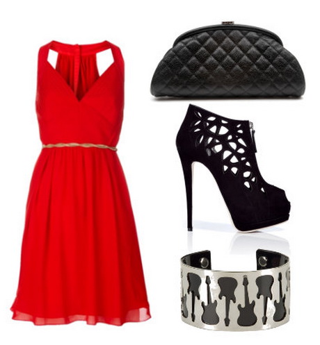 Accesorios vestido rojo
