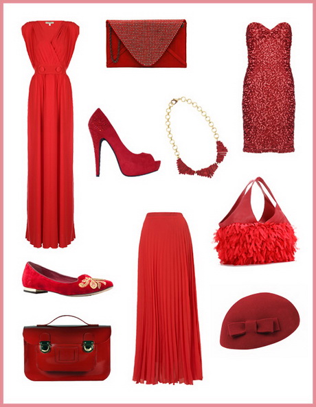 Accesorios vestido rojo