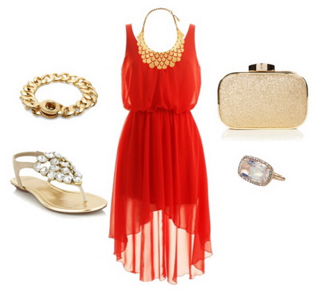 Accesorios vestido rojo
