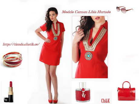 Accesorios vestido rojo