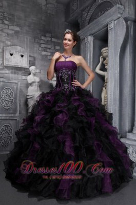 Black quinceanera dresses