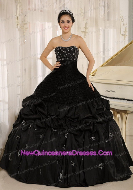 Black quinceanera dresses