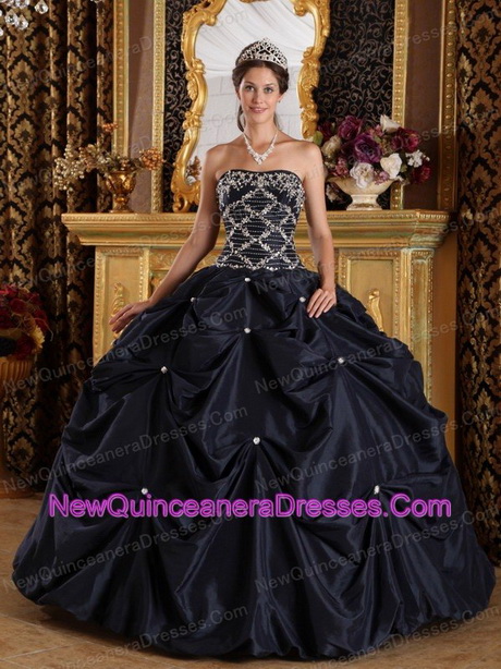 Black quinceanera dresses