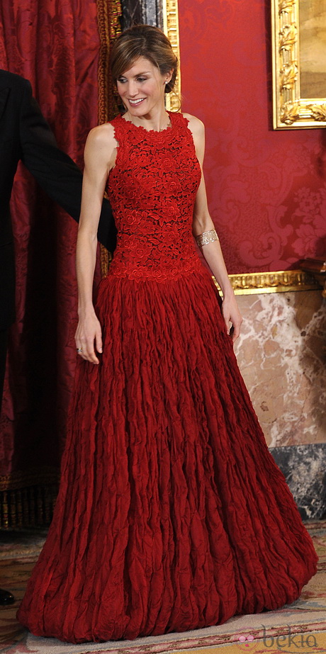 Letizia ortiz vestido rojo