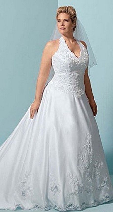 Modelo de vestido de novia para gorditas
