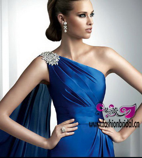 Modelos de vestidos azules
