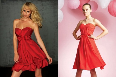 Modelos de vestidos rojos