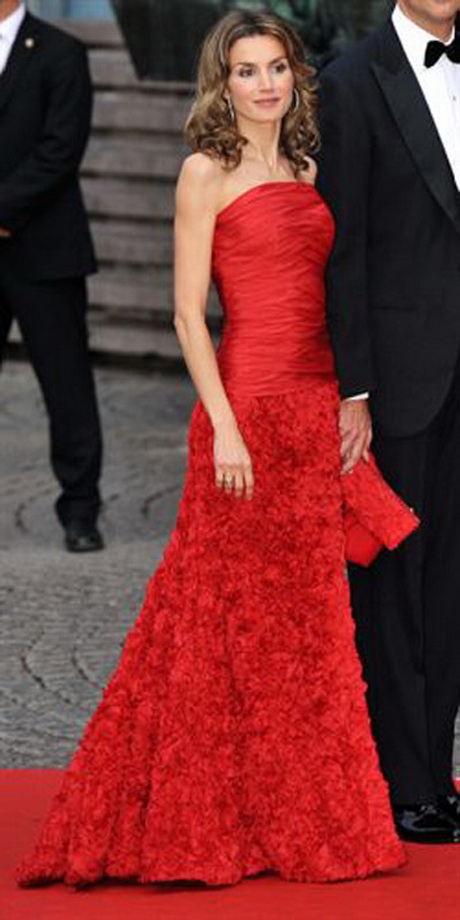Princesa letizia vestido rojo