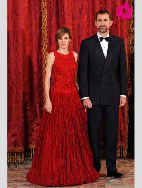 Princesa letizia vestido rojo