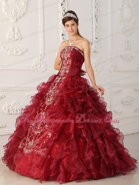 Red quinceanera dresses