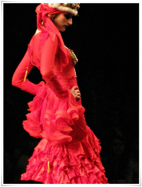 Traje de flamenca rojo