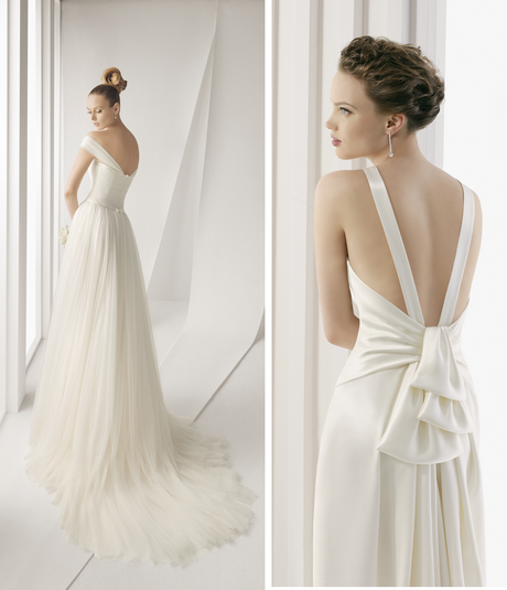 Traje de novia rosa clara