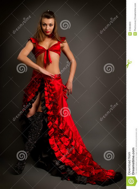 Traje del flamenco