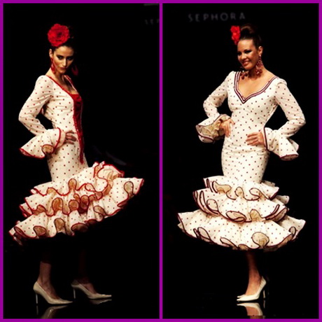 Trajes de flamenca cortos 2014