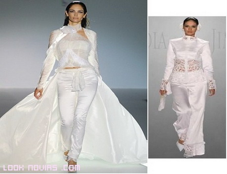 Trajes de novia pantalon