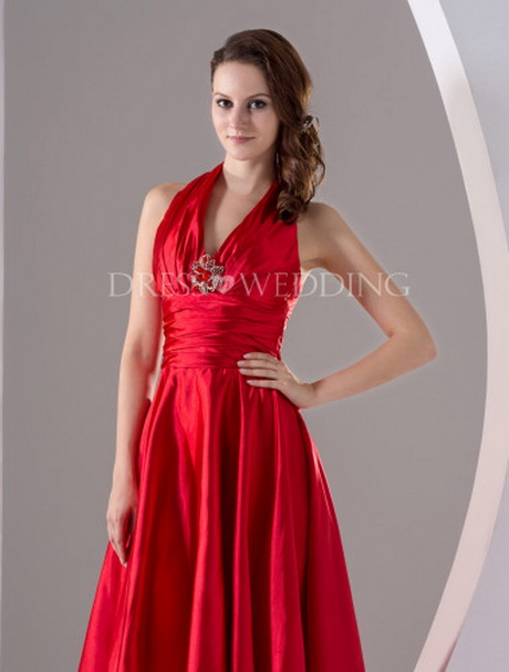 Vestido coctel rojo