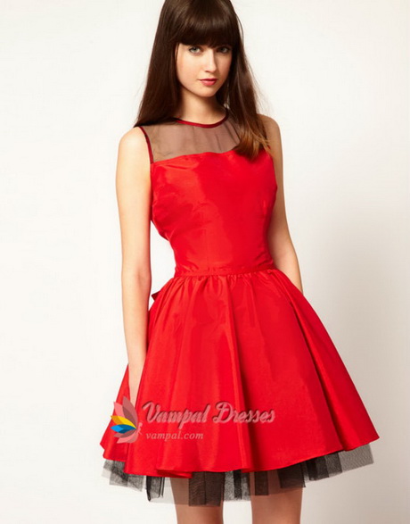 Vestido corto rojo