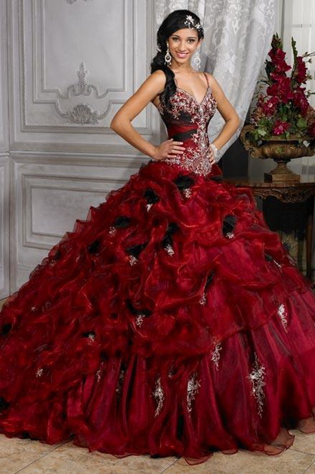 Vestido de 15 rojo