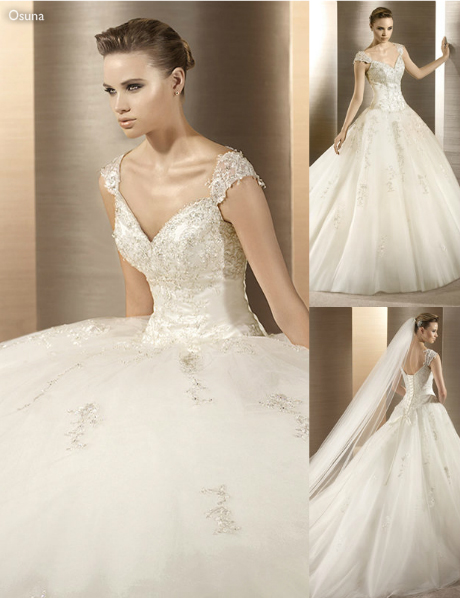 Vestido de novia estilo princesa