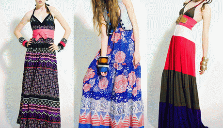 Vestido largo hippie