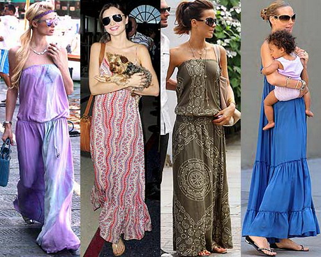 Vestido largo hippie