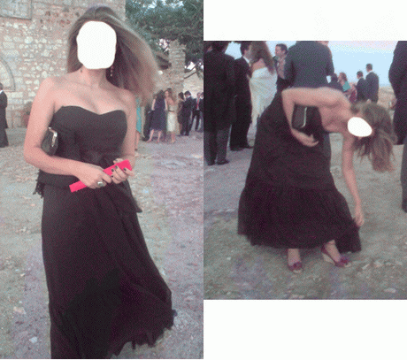 Vestido negro para una boda