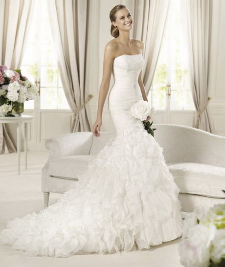 Vestido novia corte sirena