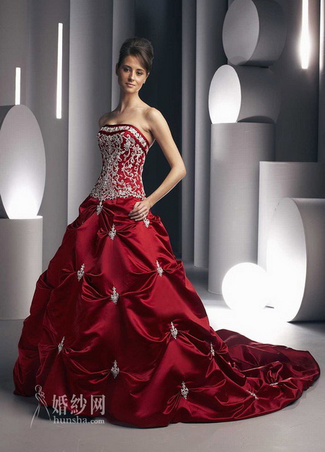 Vestido novia rojo