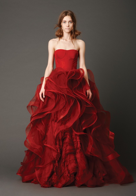 Vestido novia rojo