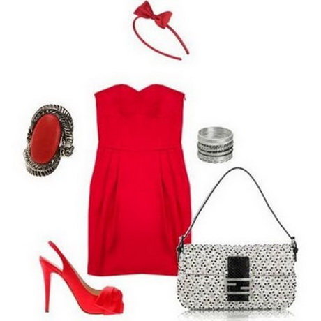 Vestido rojo accesorios
