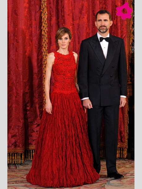 Vestido rojo de la princesa letizia