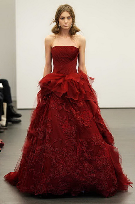 Vestido rojo de novia