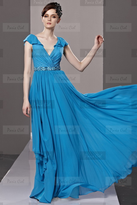 Vestidos azules elegantes