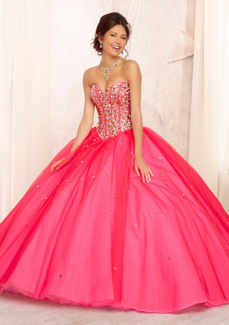 Vestidos de 15 añeras largos