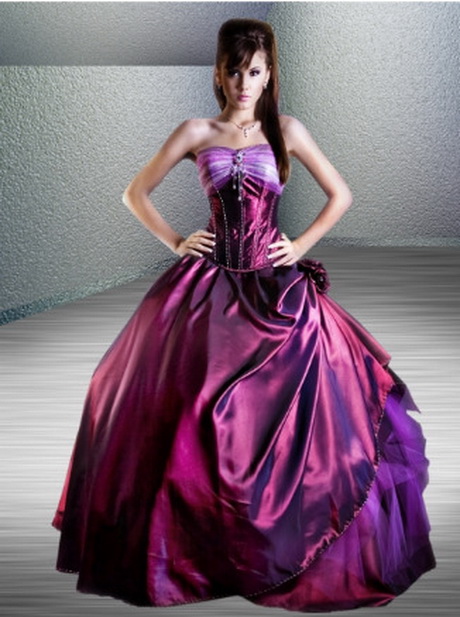 Vestidos de 15 anos morado