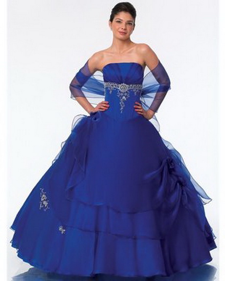 Vestidos de 15 años azules