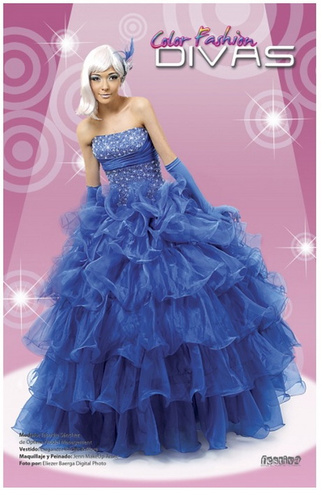 Vestidos de 15 años azules