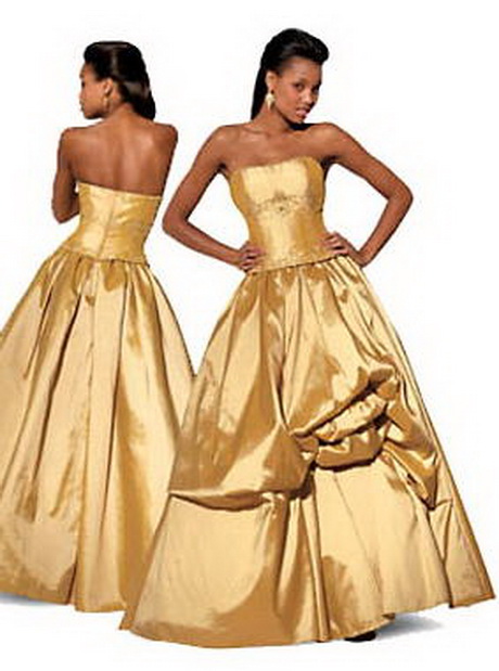Vestidos de 15 años color dorado