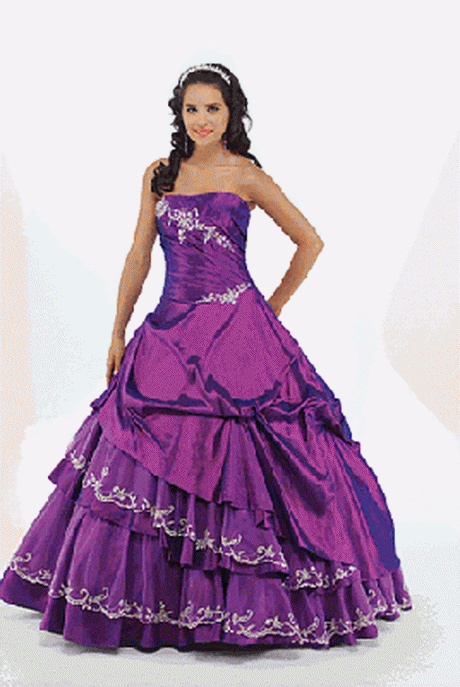 Vestidos de 15 años color lila