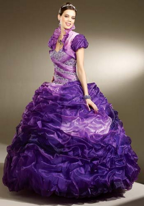 Vestidos de 15 años color morado