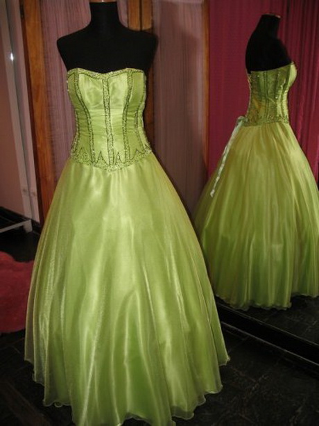 Vestidos de 15 años color verde manzana