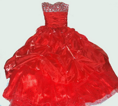 Vestidos de 15 años de color rojo