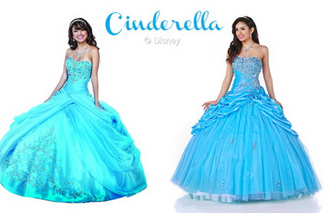 Vestidos de 15 años de princesas de disney