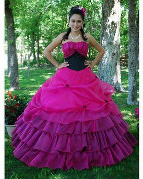 Vestidos de 15 años fucsia