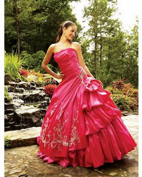 Vestidos de 15 años fucsia