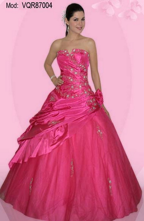 Vestidos de 15 años fucsia