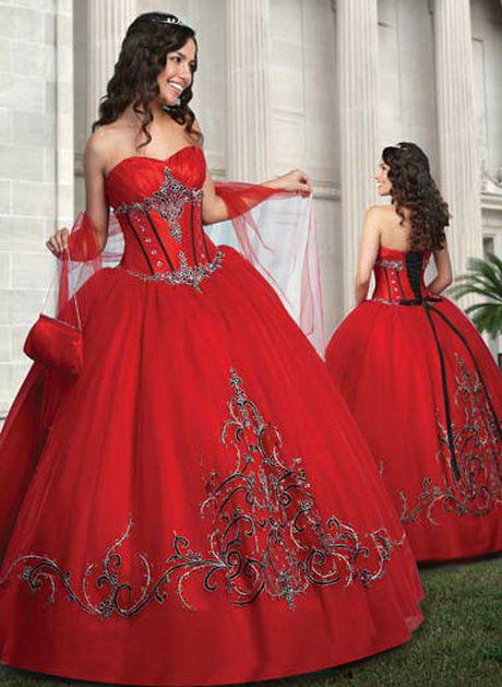 Vestidos de 15 años rojo