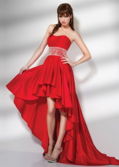 Vestidos de 15 años rojos cortos